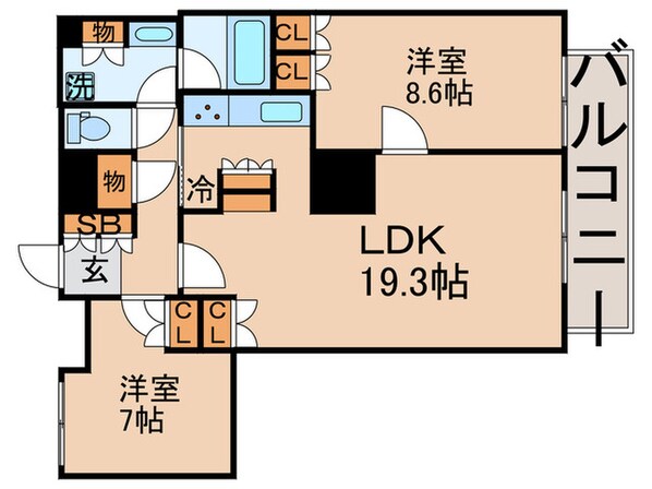 THE TOKYO TOWERS (M3410)の物件間取画像